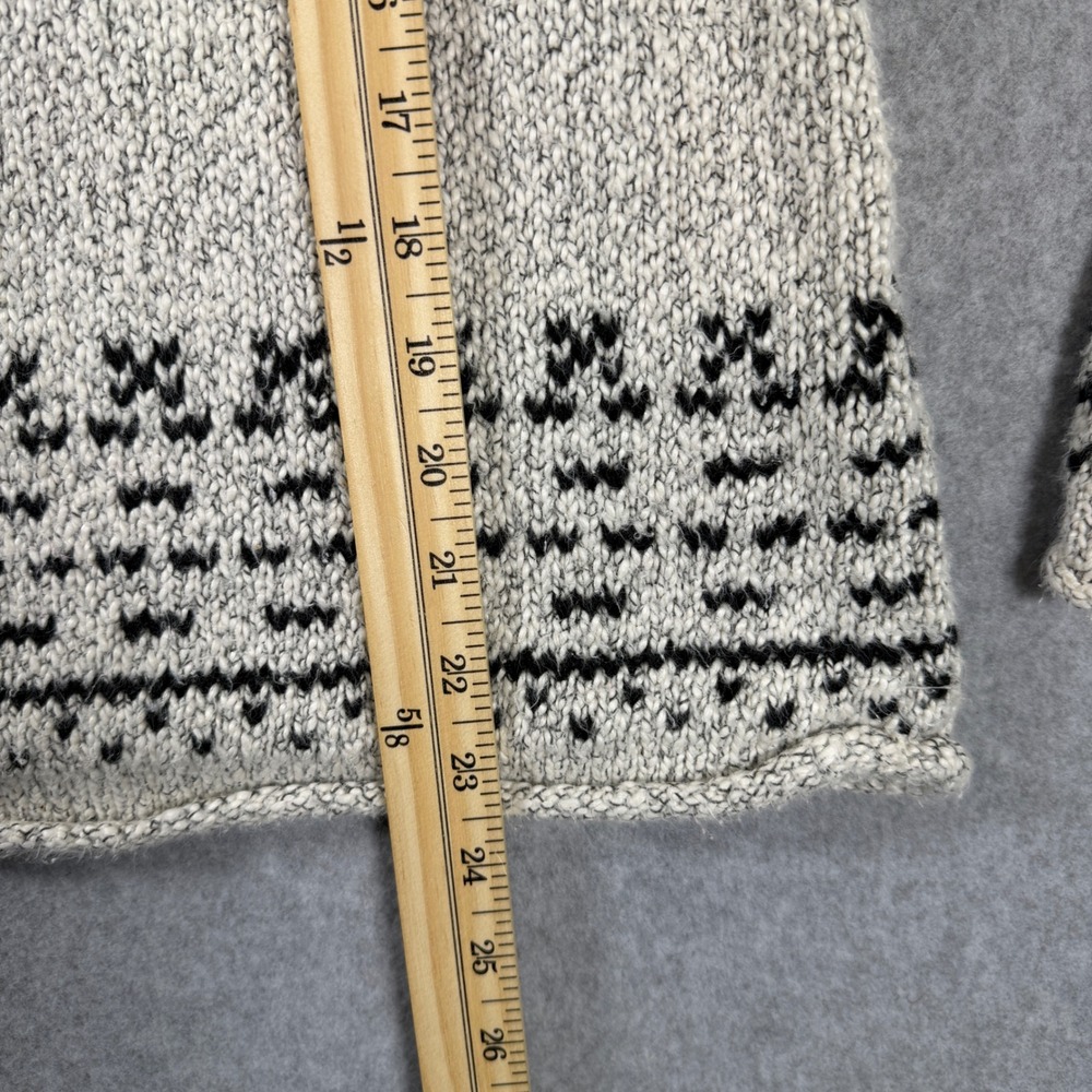 VTG Christopher & Banks Rollneck Hand Embroidered Sweater Womens M Snowflake - Picture 9 of 10